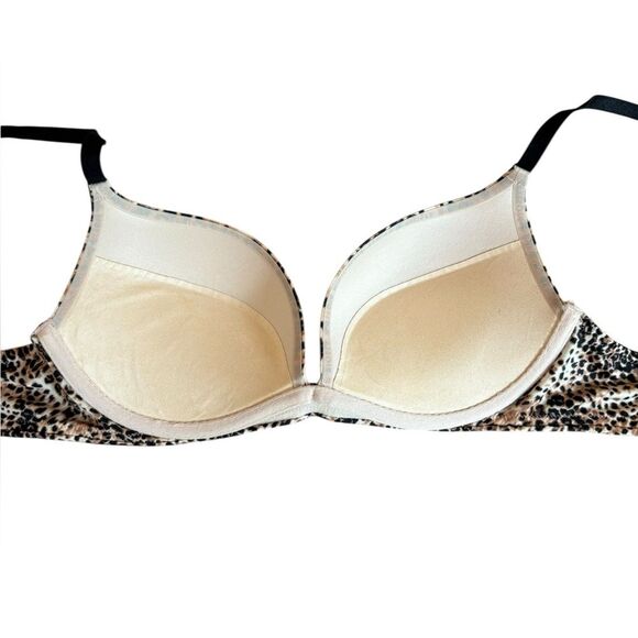 Victorias Secret Biofit Push Up Bra Womens Size 32C Leopard Print - Picture 6 of 10